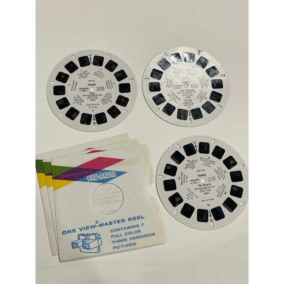 View-Master B172, France, World Travel Series, S4 Packaging, 3 Reel Set - Picture 7 of 9